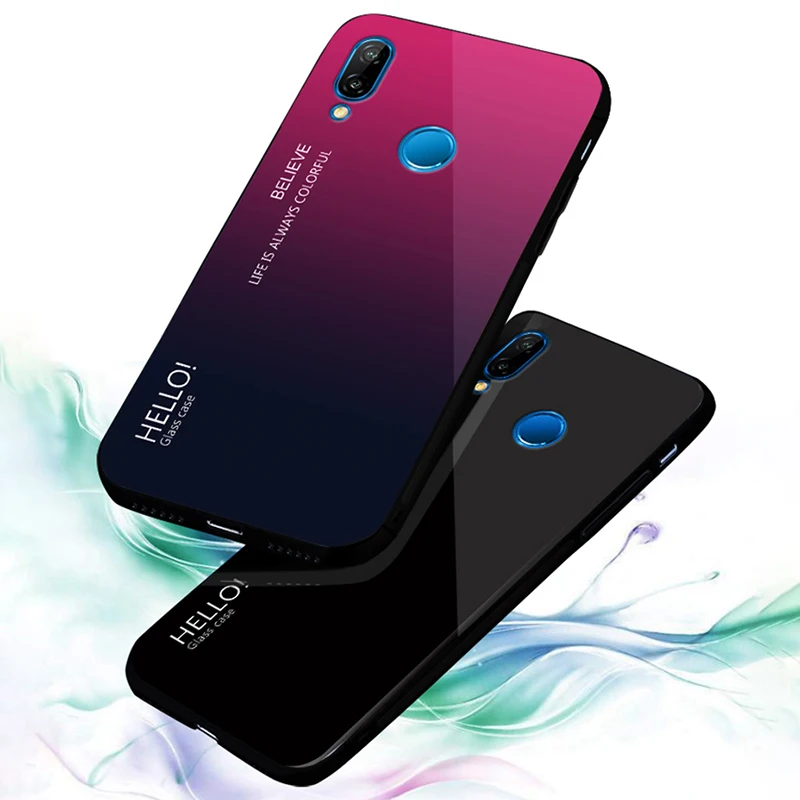 

Gradient Phone Case For Samsung Galaxy S10 S9 S8 A7 A8 A9 A6 J6 J4 Plus J8 2018 J5 2017 Note 9 8 A10 A20 A30 A50 A70 Glass Funda