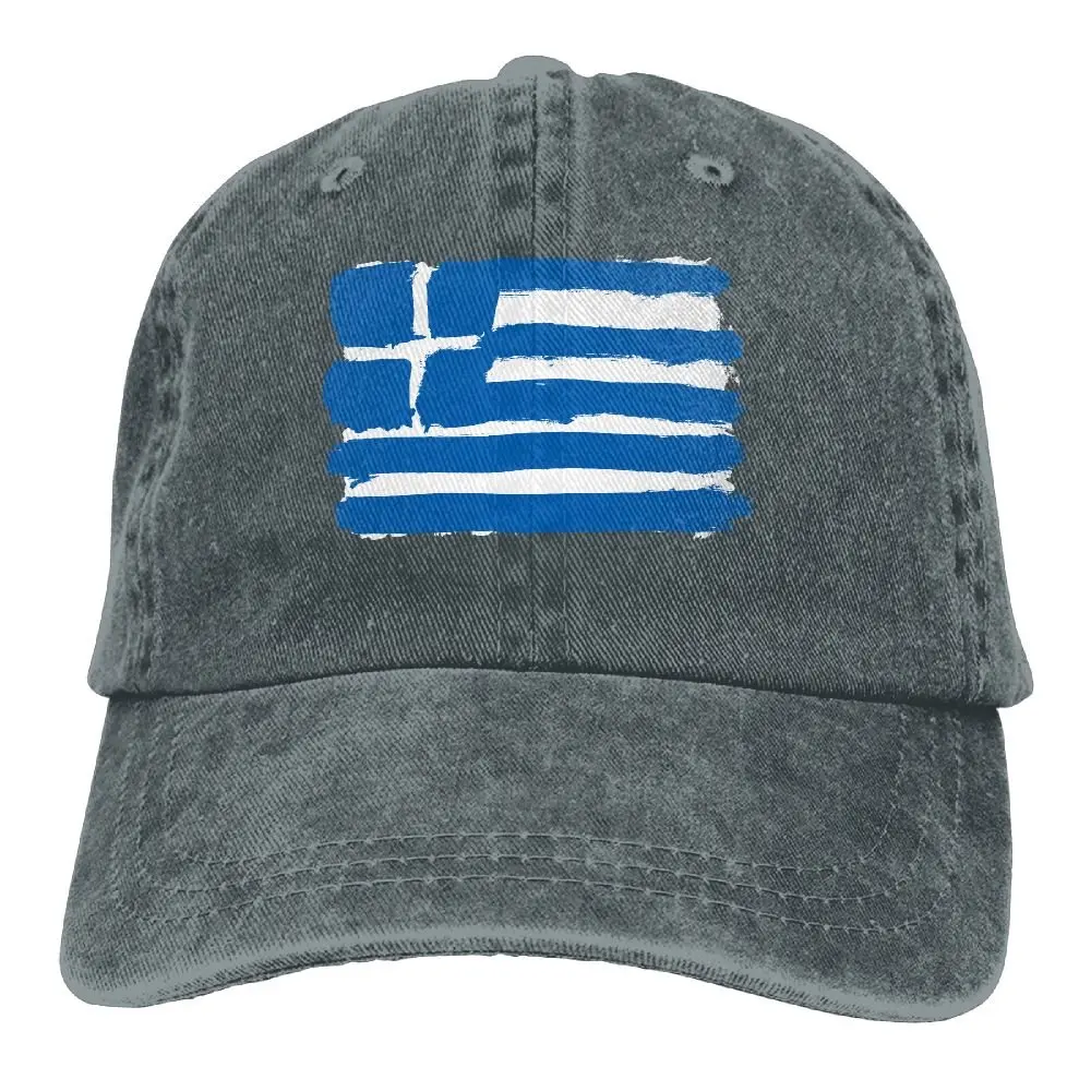 TSDFCGreece флаг джинсовая шляпа Регулируемая Мужская изогнутая бейсболка