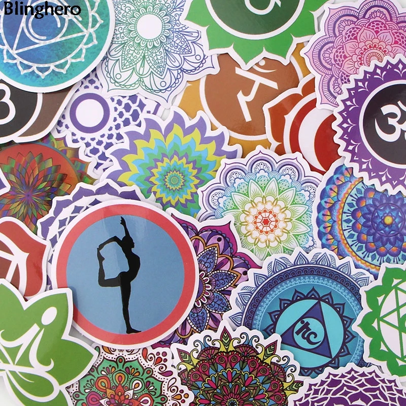 

Blinghero Yoga Stickers 24 Pcs/set Pvc Stickers Creative Stickers Scrapbooking Sticker Laptop Car Sticker Decal BH0065