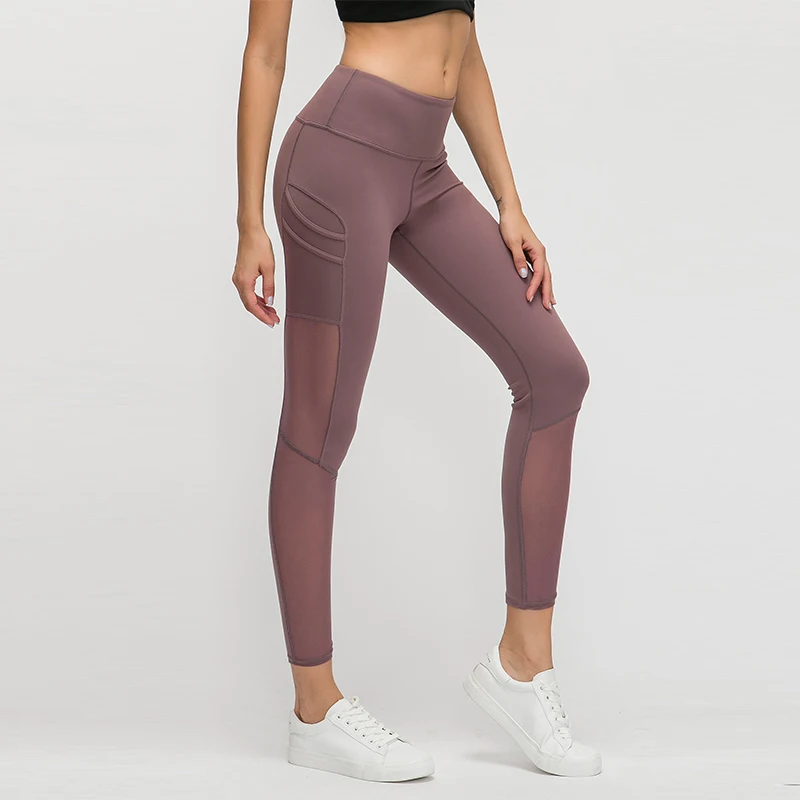 

Sexy Lace Women Sport leggings High Waist Patchwork Yoga Pants Stretch Solid Gym Leggins Sports Wear Female Fitness Skinny Pants