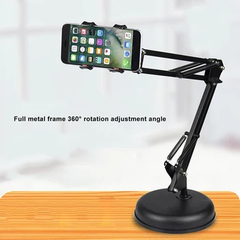 

Foldable Adjustable 360 Rotating Phone Holder Desktop Stands Brackets Mobile Phone Holder Tripods Stand for Live Video Bloggers