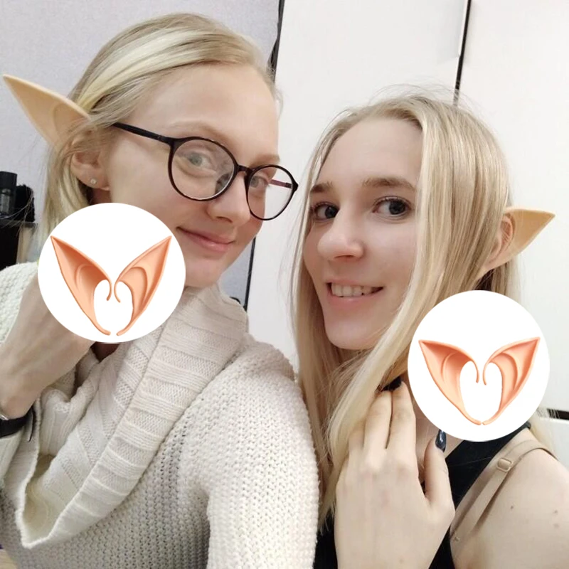 1 пара вампирские зубы зомби латекс эльф дьявольская ведьма уши косплей маска для Хэллоуина маскарадные костюмы для вечеринки праздничные вечерние реквизиты