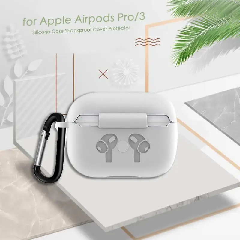 

Silicone Case Protective Cover for Apple Airpods Pro TWS Bluetooth Earphone Soft Silicone Cover for Airpods 3 Protective Cases