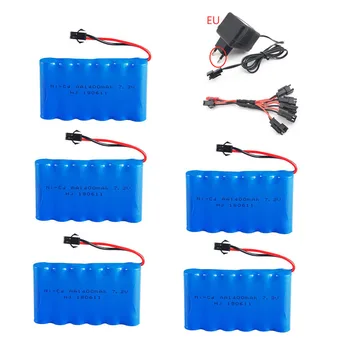 

7.2v 1400mah Ni-CD Battery + 7.2v Charger set For Rc toy Car Boat Tank Train Robot Gun NICD AA 7.2v Rechargeable Battery Pack