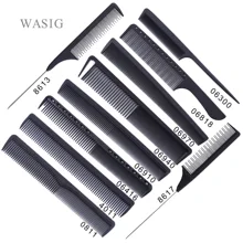 Черный профессиональный гребень парикмахерские хвост гребень Углерода Антистатические Гребень для стрижки волос гребень