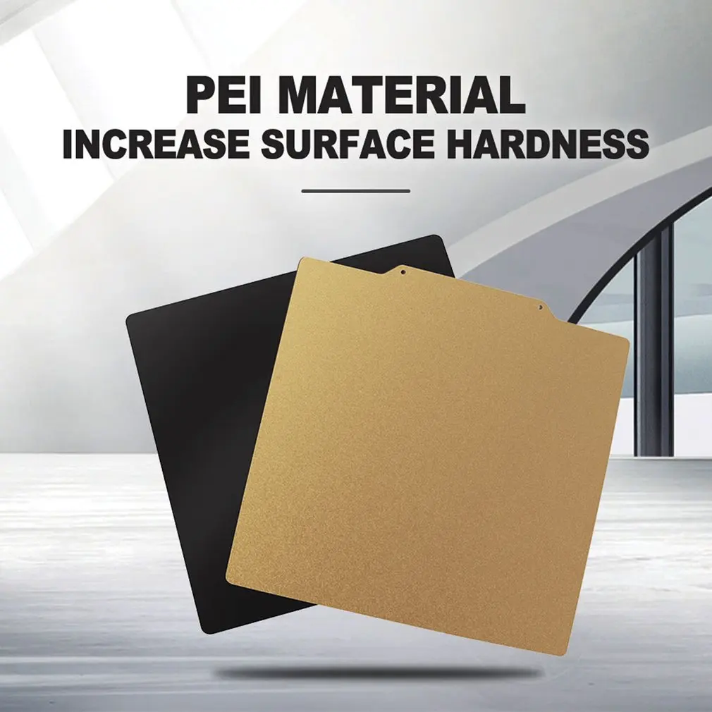 3D Printer Parts New Double-sided Textured PEI Powder-coated Spring Steel Sheet Heat Bed For Prusa I3 Ender 3 Mk3 | Компьютеры и офис