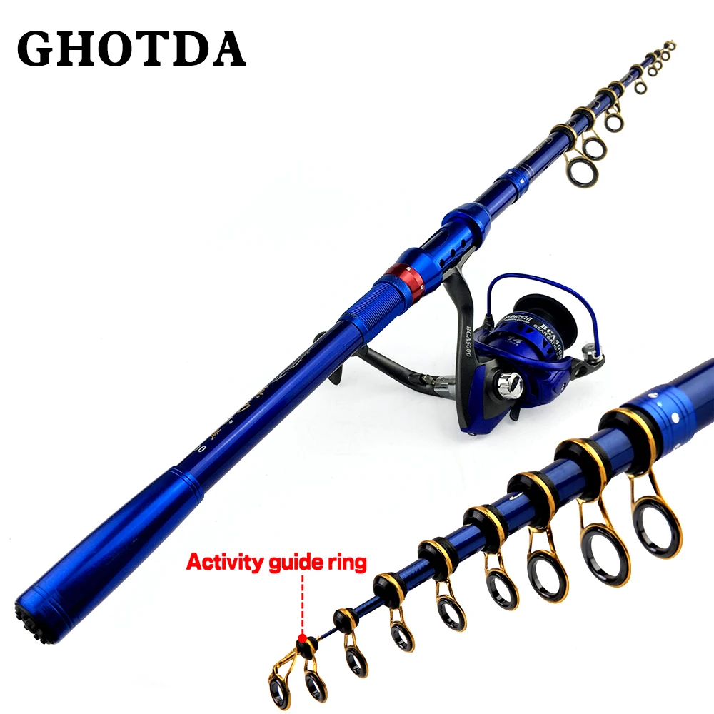 Spinning Fishing Rod Combo Pesca Telescopic Fishing Rod 1.8 3.0m and