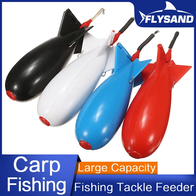 FLYSAND Carp Fishing Large Rockets Bomb Fishing Tackle Feeders Pellet  Rocket Feeder Float Bait Holder Maker