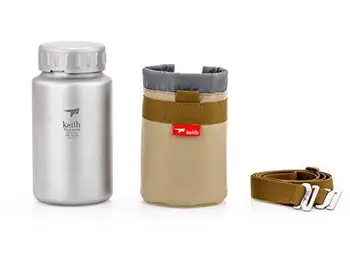 

Keith Titanium Ti3035 Bottle with Leakproof, Quick and Secure Bayonet-Type Cap Mount