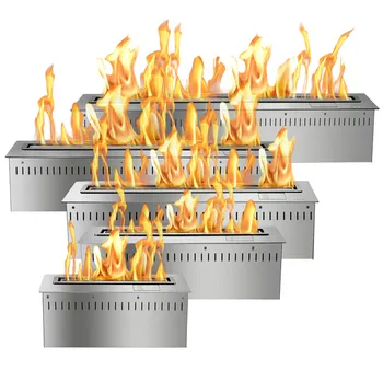 

36 inch real fire intelligent bio ethanol modern smart fireplace