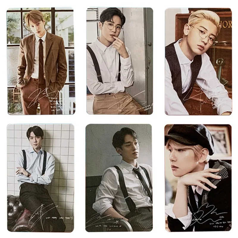 6 unids/set KPOP EXO BAEKHYUN Solo papel de LOMO tarjeta nuevo álbum HD Photocard Fans colectiva