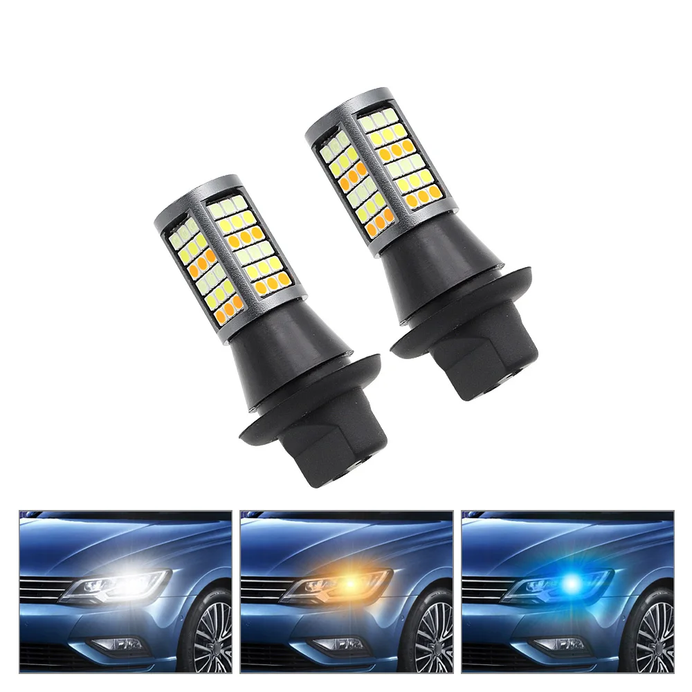 

2Pcs S25 1156 BA15S BAU15S 7440 LED DRL Turn Signal Light Canbus Error Free Auto Fog Lamp Daytime Running Light 12V DC