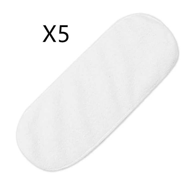 5 pieces insert 5 шт./лот Регулируемые Многоразовые подгузники для маленьких мальчиков и девочек вкладыш в подгузник мягкие чехлы моющиеся подгузники для младенцев - Цвет: 5 pieces insert