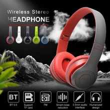 Bluetooth 5 0 Wireless Headphone With Mic Stereo Foldable Cassette MP3 Player Headset Support Card 3 5mm Jack Hands free