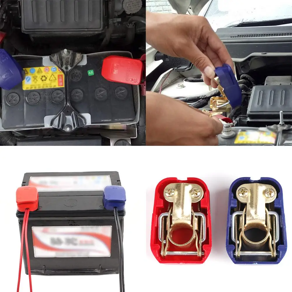 2 шт. клеммы автомобильного аккумулятора зажимы для переключателей