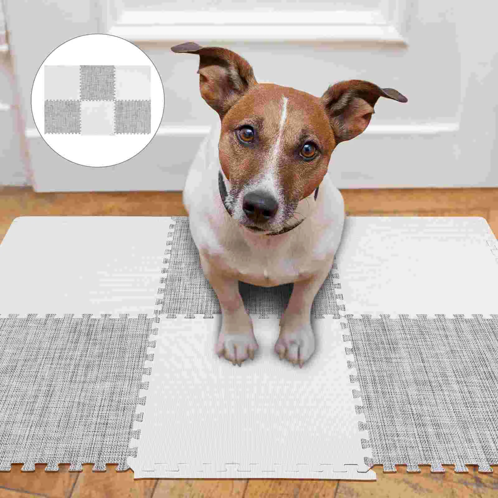 6Pcs Household Pet Mats Dog Cage Mats Fence Pads Pet Nest Supplies