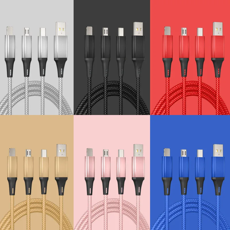 Быстрая зарядка triad type-C Micro USB кабель зарядное устройство для Iphone 7 samsung s7 millet многофункциональные данные Redmi Note 5 Pro