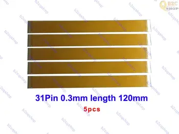 

5pcs 31PIN 120mm 0.3mm pitch FFC FPC cable ribbon LVDS Flexible Flat cable LCD MIPI wire