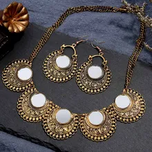 Crazy Feng, большие массивные Ювелирные наборы для женщин, золотой медный чокер, ожерелья, серьги, набор, свадебные украшения, аксессуары