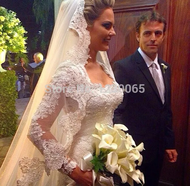 Vestido De Noiva одежда с длинным рукавом свадебные платья Кружево Винтаж пикантные Vestido свадебное платье Casamento платья для матери невесты