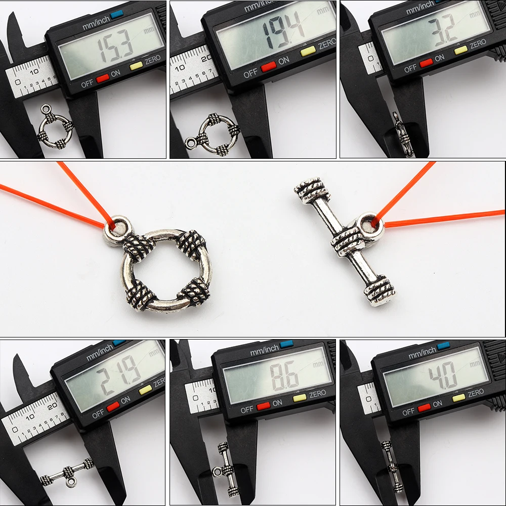 18 Arten gemischter Antik-Silber-Metallarmband-Verbindungs-Haken-OT-Verschlüsse für die Schmuckherstellung, DIY-Zubehör, Großhandelslieferung – Detail 12