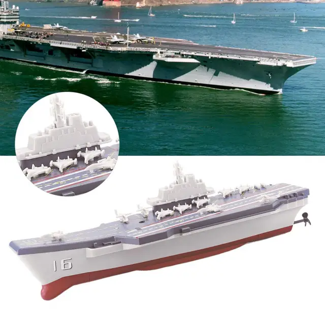 2.4G Mini RC Boat Warship Model Simulation Navy Battleship Speedboat Toy 2