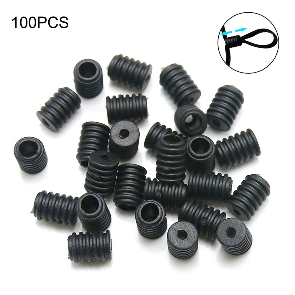 100 шт. Нескользящая кнопка для маски регулируемая эластичная лента пряжка шнур