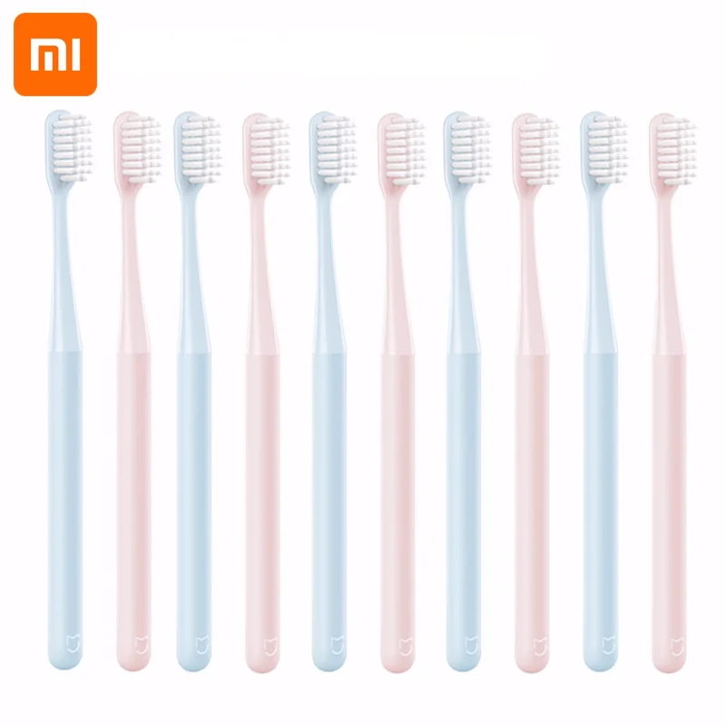 4 шт./6 шт./10 шт. оригинальная зубная щетка Xiaomi Mijia ручная мягкая сверхтонкая