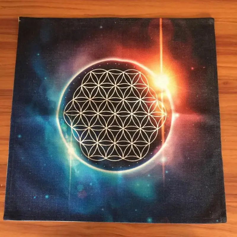 

Altar Cloth Magic Ritual Tablecloth Life Flower Tablecloth Tarot Divination Tablecloth Spiritual Energy Meditation Ceremony