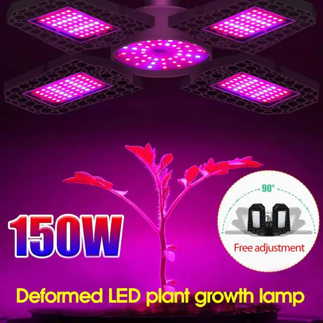 240 Led -Ek Piros Kék Spektrumú Növény Termesztése Világos Növényi Fitolamp 100/120/150W Laamp Proint Gope E27 Deformáció - Image 5