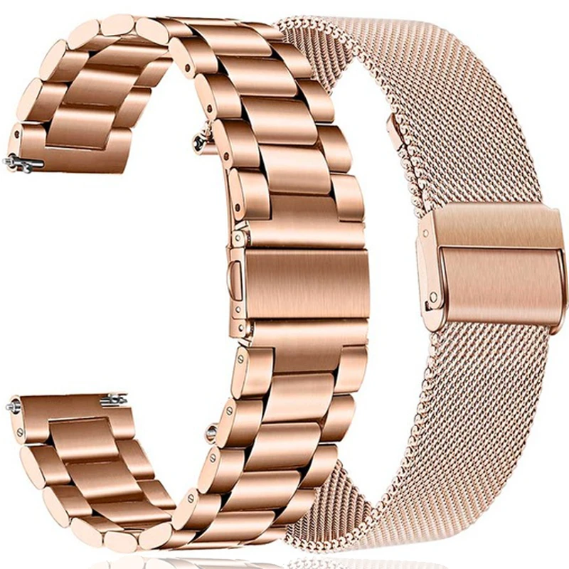 20mm Metal Strap For Xiaomi Huami Amazfit Gts/gts 2 Mini/gtr 42mm Smart  Watch Band Stainless Wristbands For Amazfit Bip S U Lite - Smart  Accessories - AliExpress