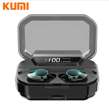 

KUMI T3S 6D Stereo Bass All In One TWS Smart Touch Bluetooth 5.0 Headset LED Display Waterproof Earphone for Android iOS Xiami