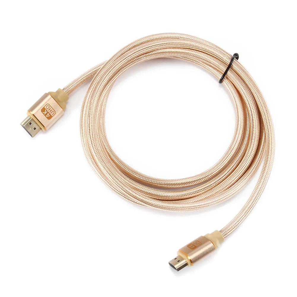 Тканый Кабель HDMI 4K UHD tv с хлопковой оплеткой Ultra HD High speed 1080P GV99