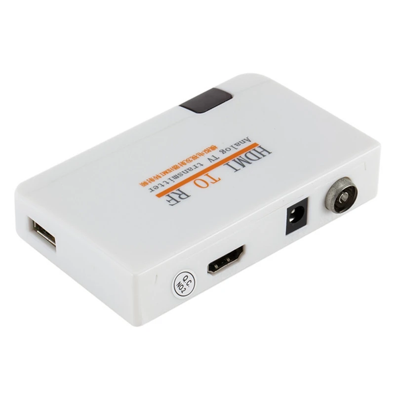 HDMI в РЧ коаксиальный модулятор конвертер аналоговый сигнал ТВ коробка передатчика с пультом дистанционного управления зум Поддержка монитора проектор