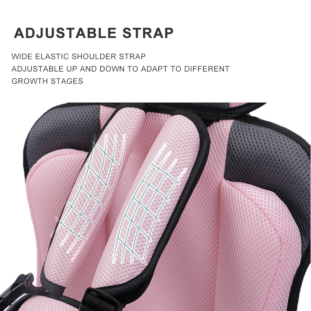0-12 Years Old Baby Children's Seat Mat Armchair Portable Thicken Soft Breathable Chairs Mats Prevent Sudden Braking Protect Mat