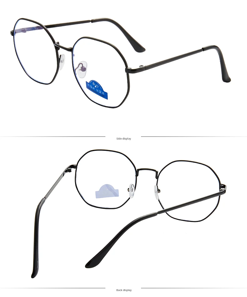 Computer Glasses Men Spectacle Frames Anti Blue Light Goggles Eyeglasses Frame Women Round Clear Lens Optical Transparent Glasse