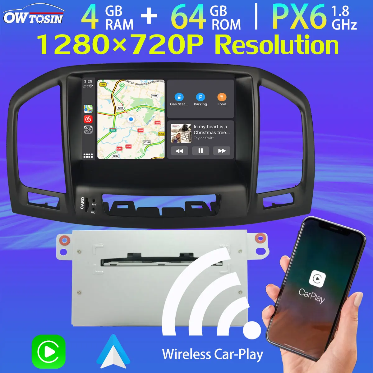 8 &quotIPS 1280*720P Android 10 GPS для Opel Insignia Buick Regal Vauxhall Holden 4 + 64G 5 * USB Авто Carplay DSP радио TDA7850