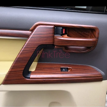 

For Toyota Land Cuiser 200 2008-2015 2016 17 2018Wooden Color Interior Moulding Window Door Handle Cover Trim Styling Accessory