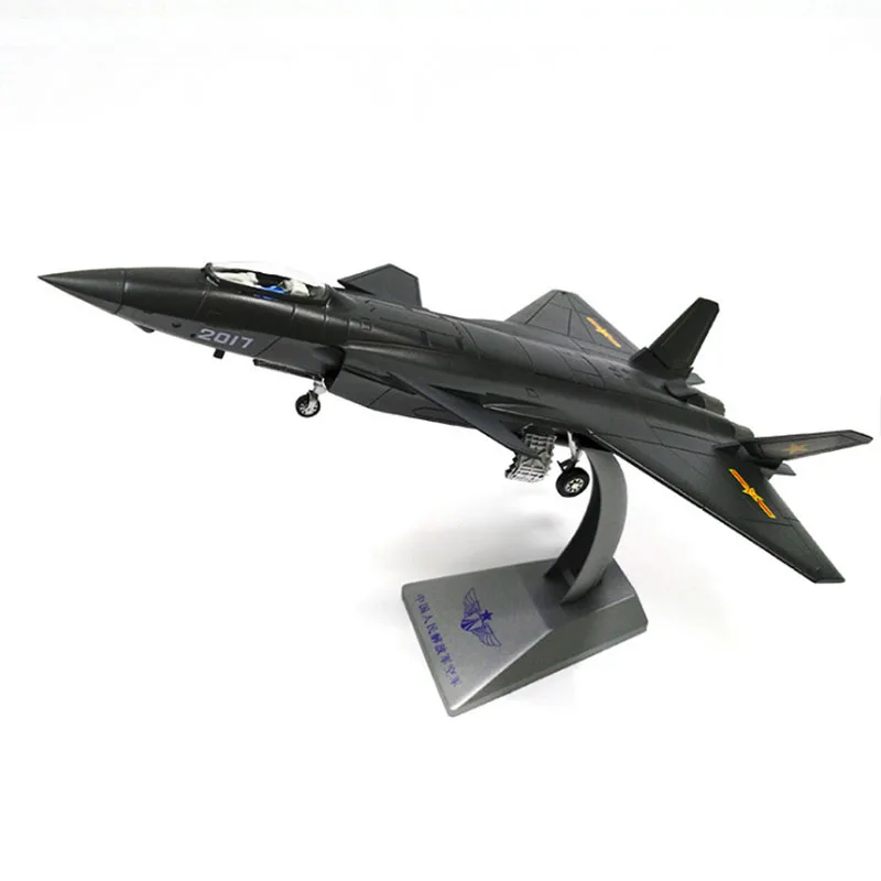 1/72 масштаб Черный стелс реактивный сплав боец 20 J20 стационарная модель сплав самолет украшения модель игрушки статическая модель мемори