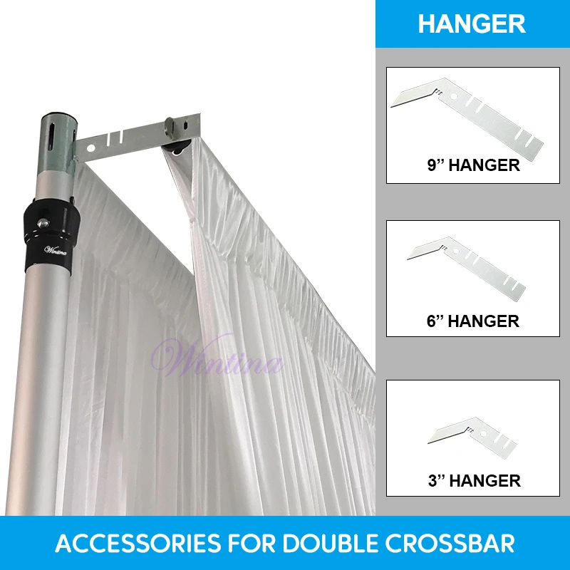 Wedding event decoration pipe and drape accessories double crossbar
