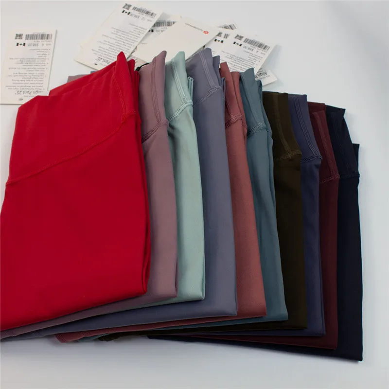 Classic2.0 Fitness Women Sports Pants Tight High Waist Yoga Leggings Gym Athletic High-rise Align Buttery Soft Custom Lulu Logo