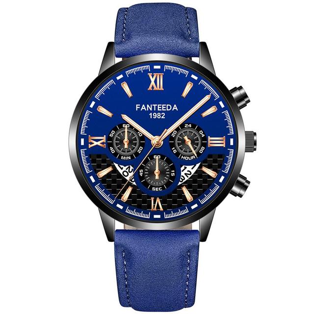 Creative Men Date Alloy Case Synthetic Leather Analog Quartz Sport Watch Male Clock Top Brand Luxury Relogio Masculino