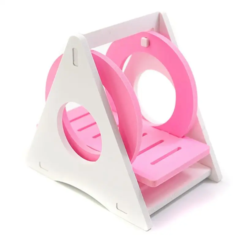 

Hamster Play Toy Creative Hamster Seesaw Hamster Triangle Swing For Small Pet Guinea Pig House Cabin Climb Play House Cage Toy