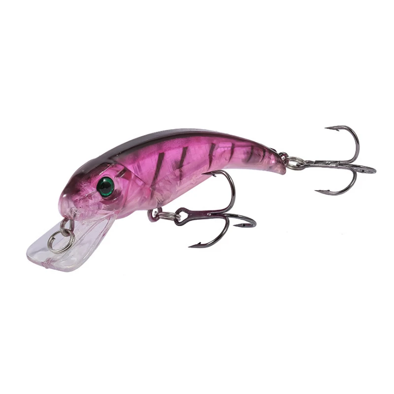  1pcsFreshwater trolling Minnow Fishing bait swim hard bait 7.5cm/6g Artificial ABS crankbait wobble