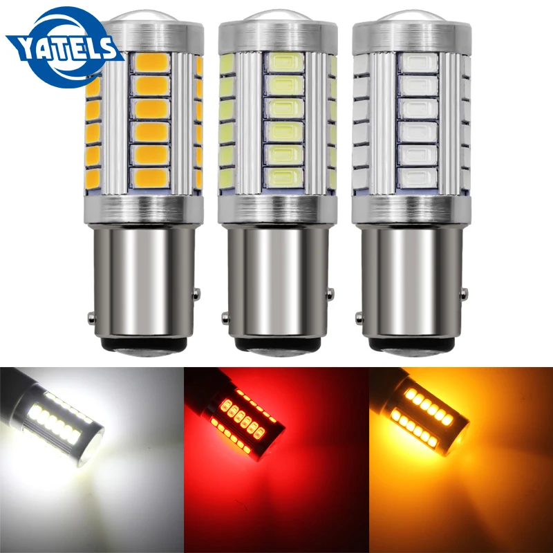 1 шт. 1157 P21/5 Вт BAY15D супер яркий 33 SMD 5630 5730 светодиодный Автомобильные стоп сигналы