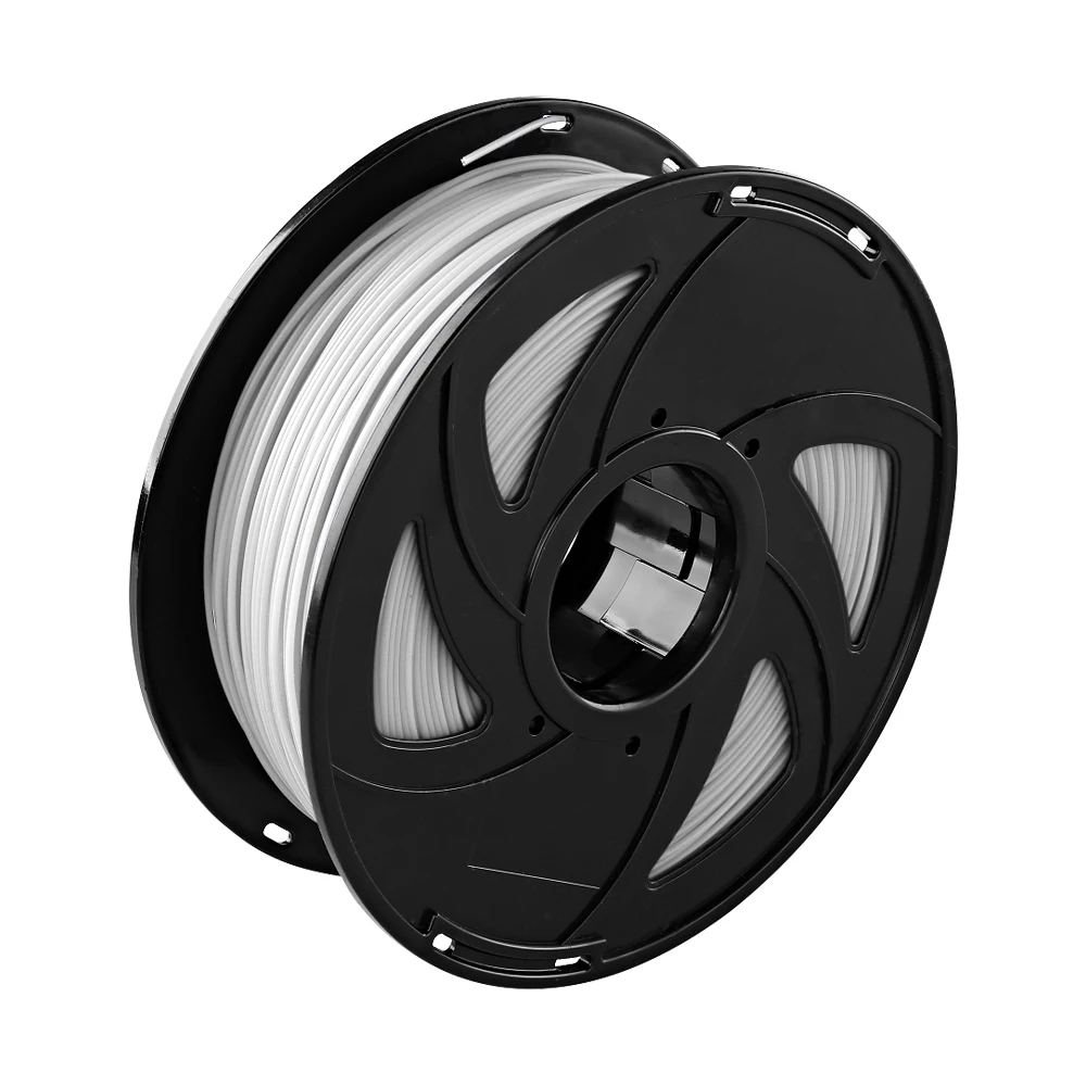 White XVICO PLA нить для 3D-принтера 1,75 мм 1 кг/2,2 фунта катушка оранжевого, зеленого, белого и красного цветов для украшения Хэллоуина - Цвет: White