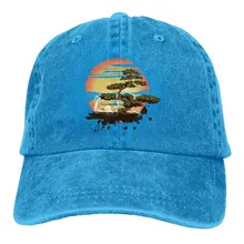 Бонсай дерево Луна джинсовая шляпа регулируемые женские Мини бейсболки