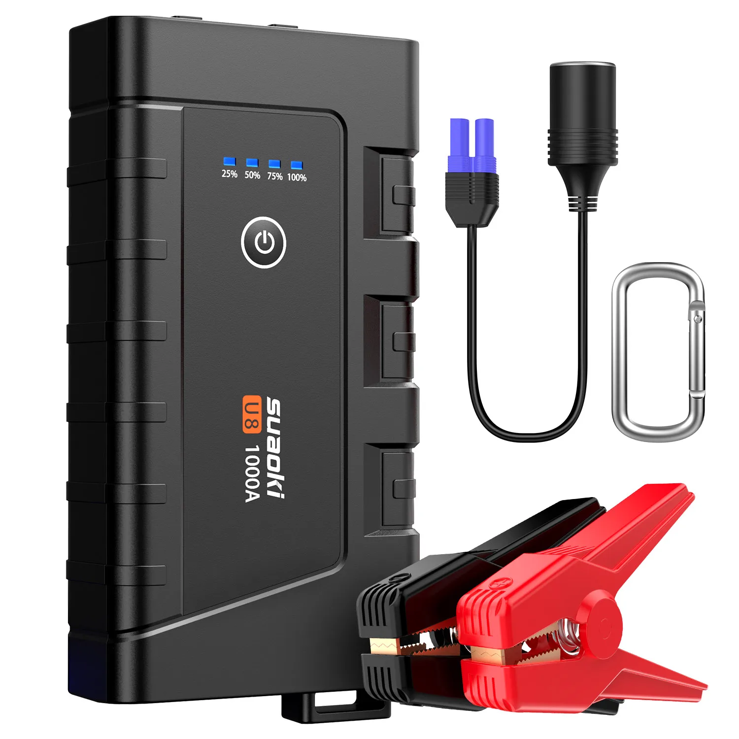 

SUAOKI U8 1000A Peak 12000mAh Portable Car Jump Starter Up To 7.0L Gas 5.5L Diesel Engine USB 3.0 Quick Charge For 12V Car Boat