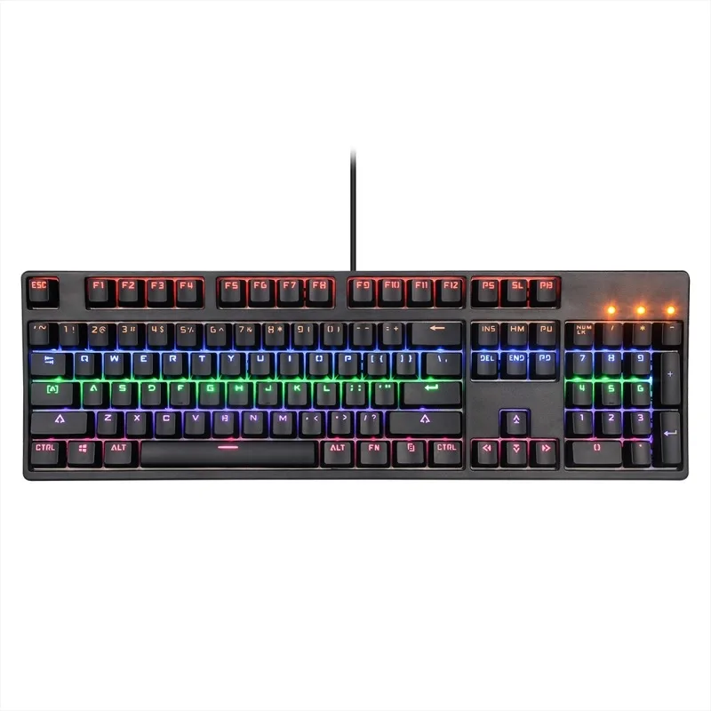 

Rainbow Bird M-8 USB Cable Colorful Backlight Game Mechanical Keyboard, Wire Length: 1.47 M