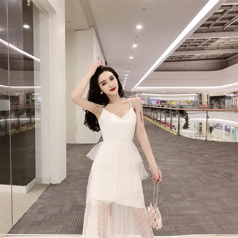 

Summer Dress Free Shipping V Collar Slim Women Dress